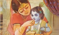  An artistic representation of Krishna, symbolizing the essence of divine service and spiritual