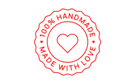 Fait main logo avec amour