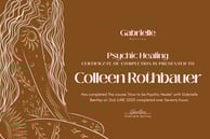 Psychic Healing Certification Colleen Rothbauer