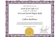 Holy Fire Reiki Level 1 and 2 Certification Colleen Rothbauer