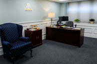 An image of the Reception area of Arc Angel Communications offices