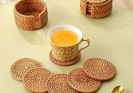 a cup of tea and a cup of tea on a table