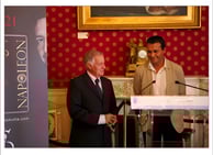 Cérémonie à la Mairie d'Ajaccio pour la sortie de leur livre Napoléon - Résurrection