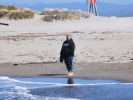 woman on beach