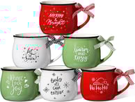 Sawysine Christmas Coffee Mugs Set of 6