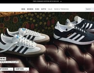 Home Page for Adidas Clothing Website