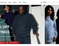 Home Page for Champion Clothing Website