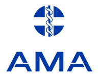 AMA logo, representing medical professionals, healthcare advocacy, and standards in Australia