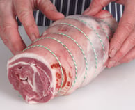 Raw rolled shoulder of hogget