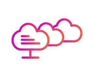 Cloud platforms icon: Azure, AWS, and Google Cloud used for scalable data storage and pipelines