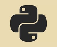 Python icon: popular programming language for data analysis, automation, and machine learning