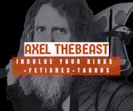 a banner for Axel TheBeast website