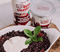 Arroz Negro com Burrata