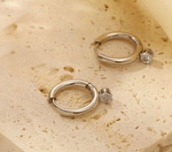 Diamond Hoop Earrings