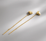 Heart Thread Earrings