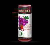 donelli wildberry latina sparkling grape juice in can