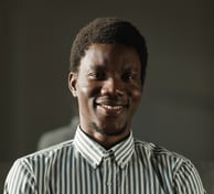 african man in portfolio