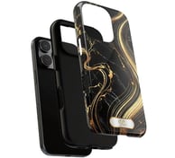 a black and gold marble iPhone case 