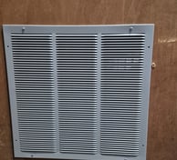 Fire rated fire door grille