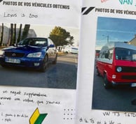 Exemple d'intérieur du Cars Hunter avec des photos de voiture