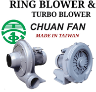 Ring blower dan turbo blower merk Chuan Fan, Ho Hsing. Hitachi dan CR Elec yang disediakan oleh Sara