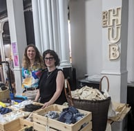 Our first fabric sale at the "Women that Make and Do" event at the Trinity Centre, Bristol