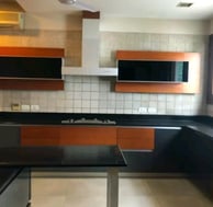 Ultra-modern Modular Kitchen of 3 BHK Luxury Builder Floor in Vasant Kunj, Shanti Kunj