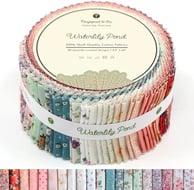 Jelly roll fabric strips for embroidery, crafts and sewing