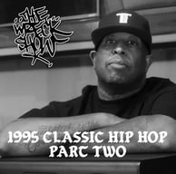 a man with a hat and a black shirt, better known as  Hip Hop producer DJ Premiere. (Texas)