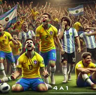 Seleção Brasileira  Brasil x Argentina  Derrota histórica  Futebol brasileiro  Tática vs Técnica  El