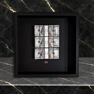 money frame with dollars for motivation