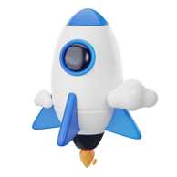 a toy rocket ship with a rocket ship on it