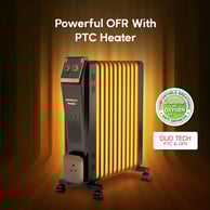 Havells 11 Fin Hestio Straight Fin OFR (Oil Filled Radiator)|Room Heater