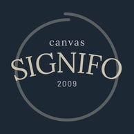 logo signifo kain kanvas polyester
