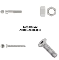 Catalogo de tornillos a2 en acero inoxidable en tenerife