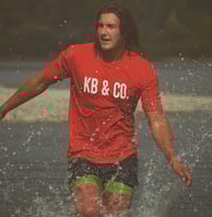 misha blades playing on the water