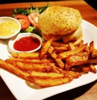 Cheeseburger with Homemade French Fries
