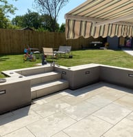 patio and steps installed by Lakes building and plastering services