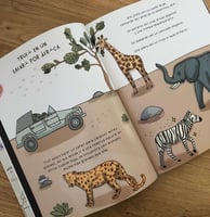 Trufi y Purpita en un safari por África