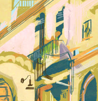 Digital drawing - Marbella courtyard