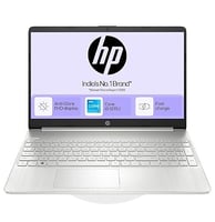 a laptop computer with a hp logo on it