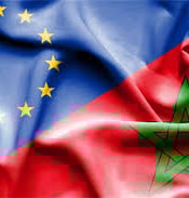 flags of morocco and european union
