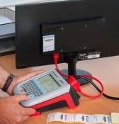 PAT machine connected to a monitor