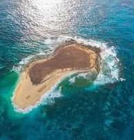 Latham Island Fishing Charters Zanzibar - Panoramic view of Latham Island surrounded by the Ocean