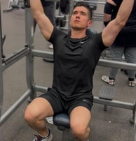 Black Men's KF compression tee and black compression shorts