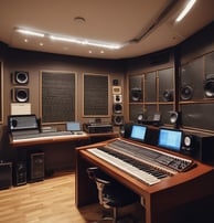 Music production studio - probably not how we do it.