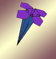 origami Fiore di Genziana