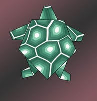 origami di una tartaruga