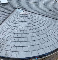 high quality slate roof with lead capping