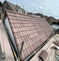 affordable new roof with new ridge tiles